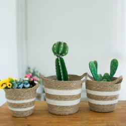 woven flower baskets